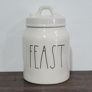 Rae Dunn Ceramic 'FEAST' Canister